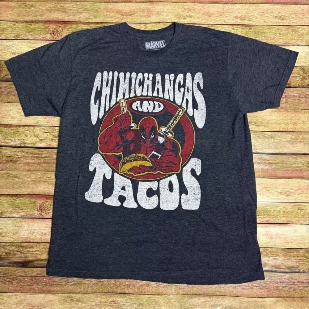 Deadpool chimichangas and tacos graphic tee